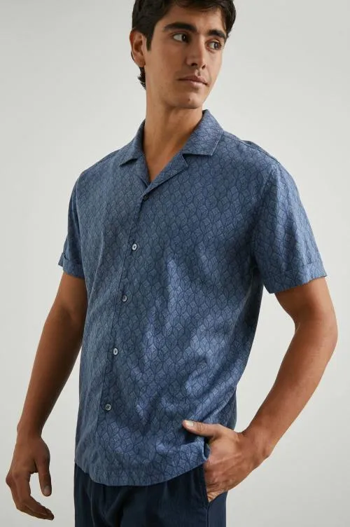 Men Rails Shirts Atlas Shirt Deco Wave Navy
