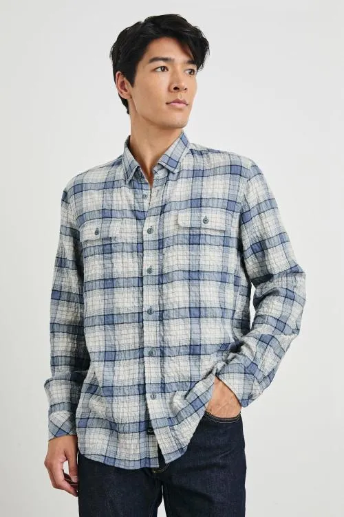 Men Rails Shirts Powell Shirt Paper Iris