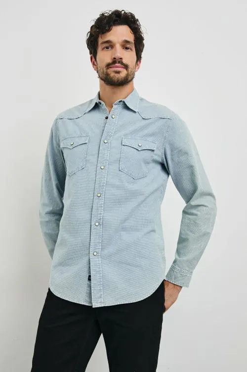 Men Rails Shirts Roy Shirt Sunfaded Indigo