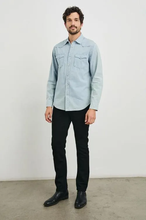 Men Rails Shirts Roy Shirt Sunfaded Indigo Men Rails Shirts Roy Shirt Sunfaded Indigo