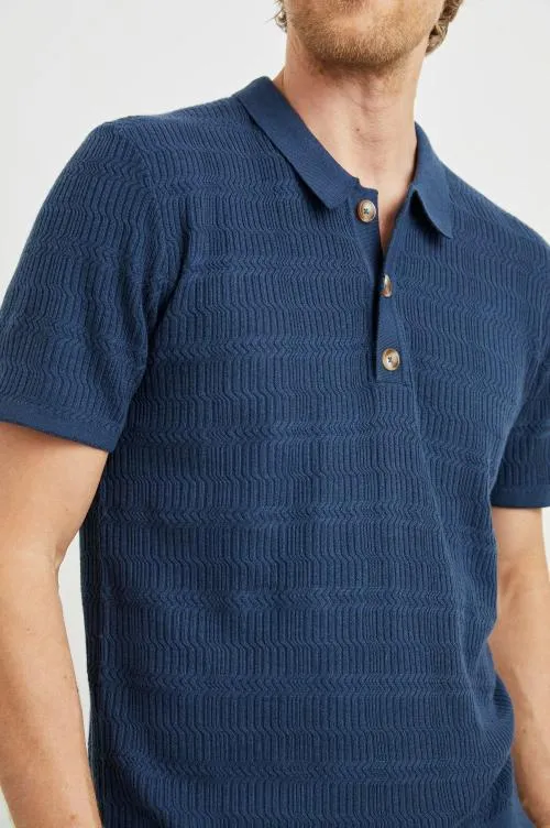 Men Rails TShirts and Polos Nathan Polo Shirt Peterson Blue Men Rails TShirts and Polos Nathan Polo Shirt Peterson Blue