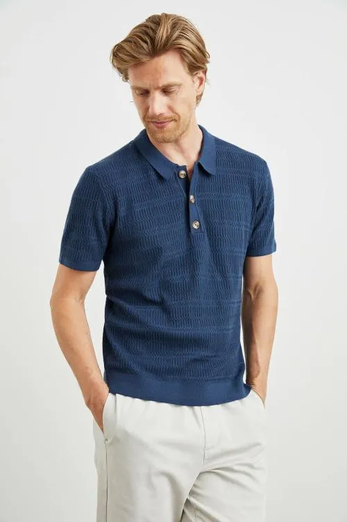 Men Rails TShirts and Polos Nathan Polo Shirt Peterson Blue Men Rails TShirts and Polos Nathan Polo Shirt Peterson Blue