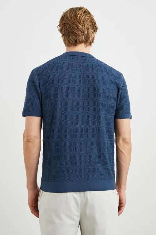 Men Rails TShirts and Polos Nathan Polo Shirt Peterson Blue Men Rails TShirts and Polos Nathan Polo Shirt Peterson Blue