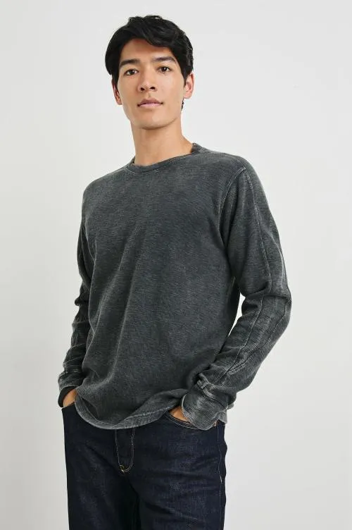 Men Rails TShirts and Polos Rheese Thermal Washed Black Men Rails TShirts and Polos Rheese Thermal Washed Black