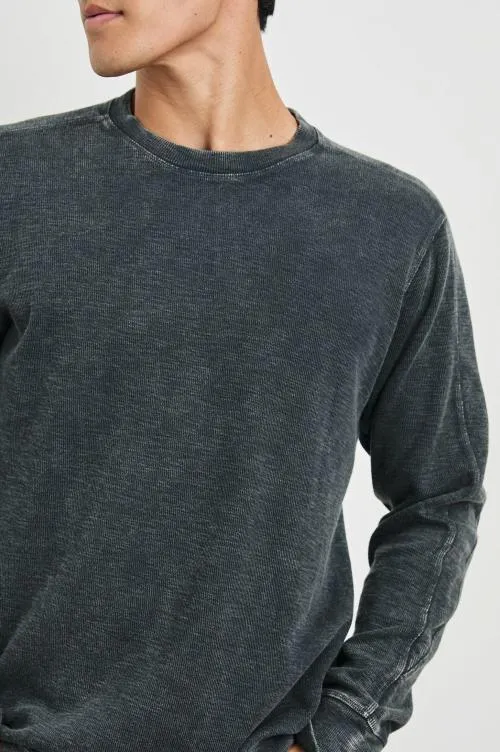 Men Rails TShirts and Polos Rheese Thermal Washed Black Men Rails TShirts and Polos Rheese Thermal Washed Black