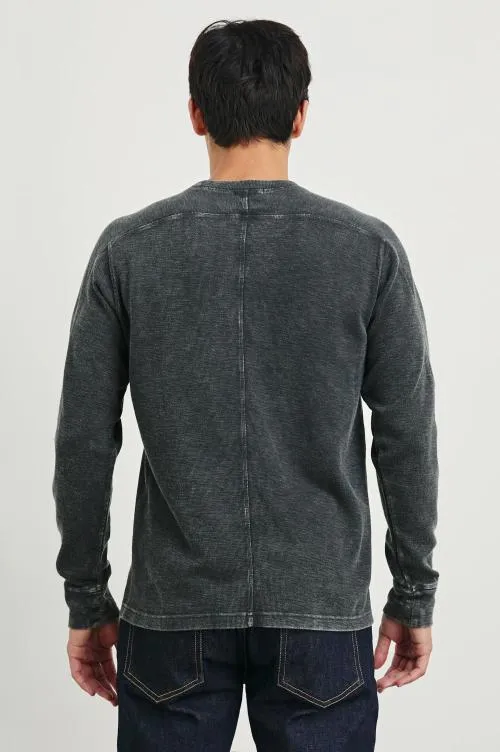 Men Rails TShirts and Polos Rheese Thermal Washed Black Men Rails TShirts and Polos Rheese Thermal Washed Black