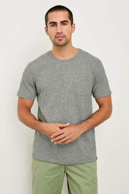 Men Rails TShirts and Polos Skipper Tshirt Heather Grey