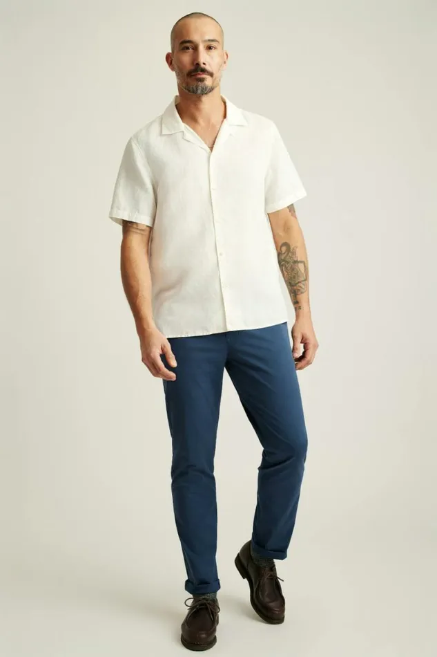 Men Riviera Cabana Shirt Coconut Milk Bonobos Short Sleeve Shirts