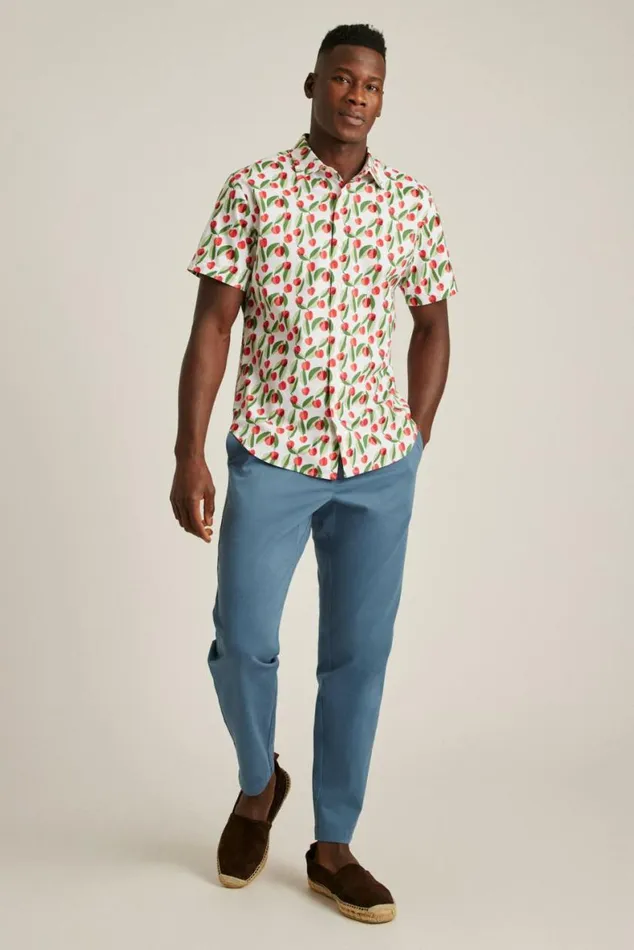 Men Riviera Short Sleeve Shirt Cherry Grove Bonobos Short Sleeve Shirts