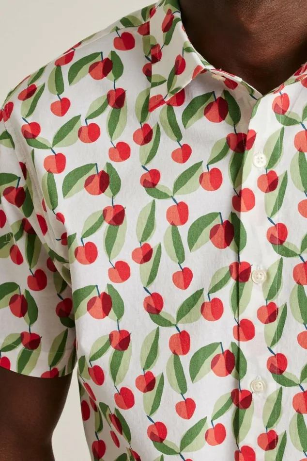 Men Riviera Short Sleeve Shirt Cherry Grove Bonobos Short Sleeve Shirts