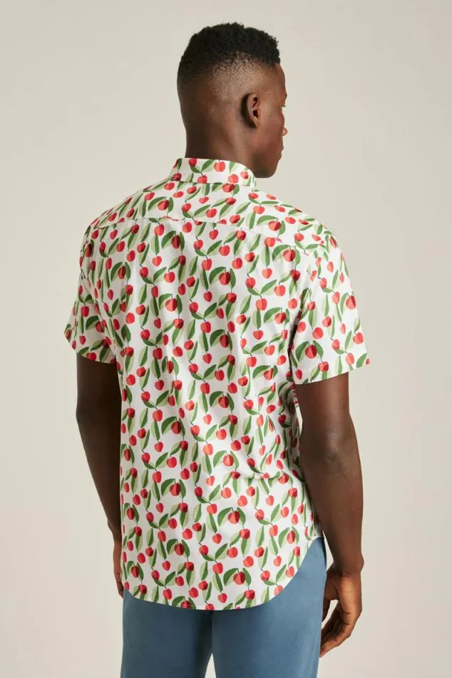 Men Riviera Short Sleeve Shirt Cherry Grove Bonobos Short Sleeve Shirts