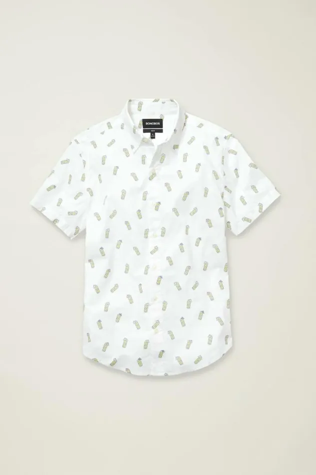 Men Riviera Short Sleeve Shirt Lemonade Stand Bonobos Short Sleeve Shirts