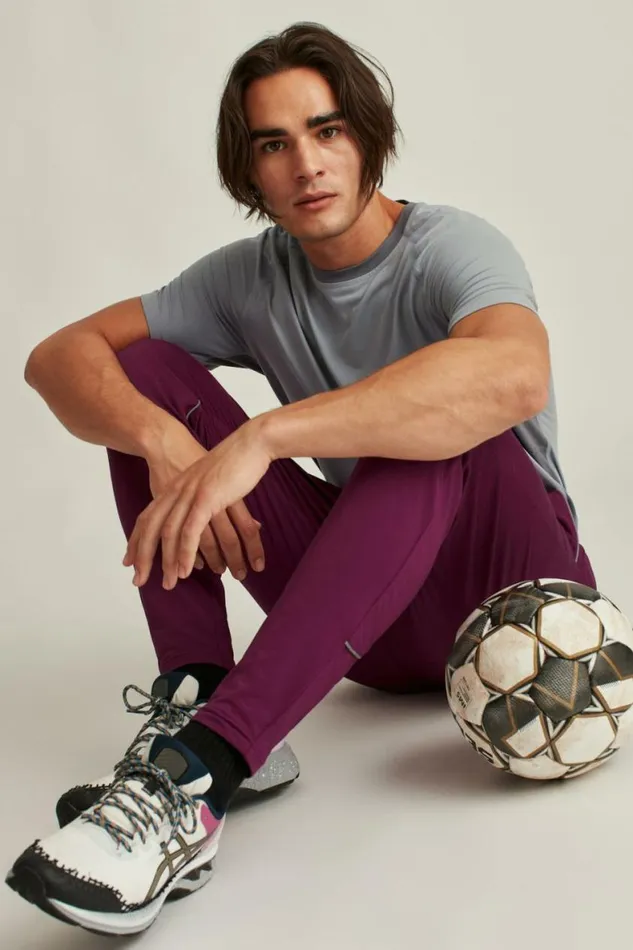 Men Running Pant Magenta Bonobos Joggers and Athleisure