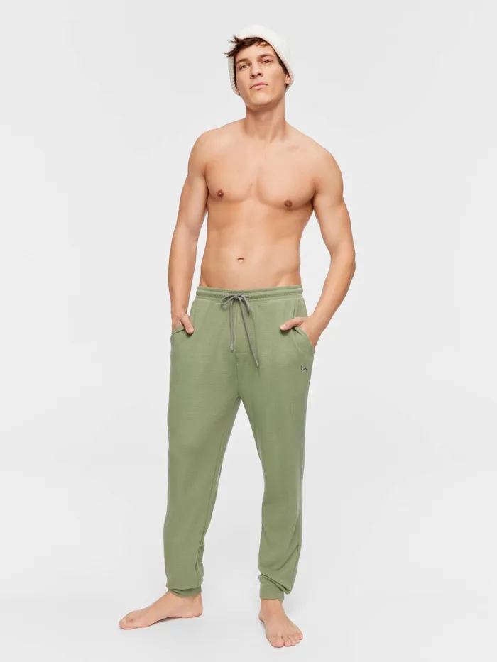 Men Sage Waffle Pj Pant Sage Peter Alexander Pants