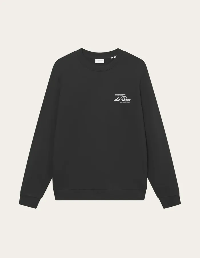 Men Scandinavian Sweatshirt 8211 BlackIvory Les Deux HoodiesSweatshirts