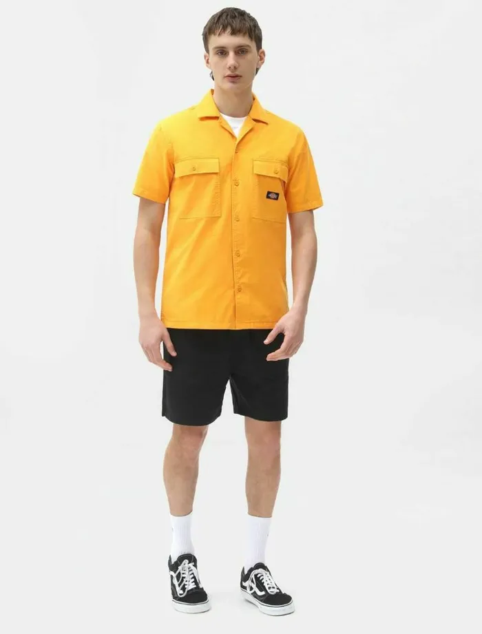 Men Shirts Dickies Paynesville Shirt Cadnium Yellow