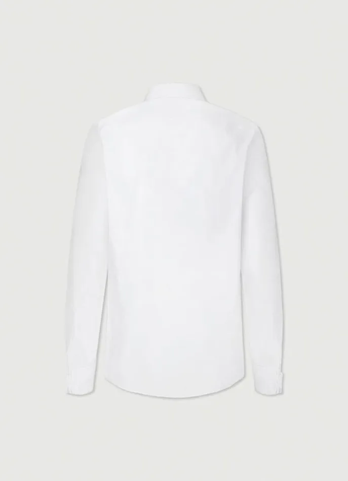 Men Shirts Hackett London Classic Fit DoubleCuff Shirt White