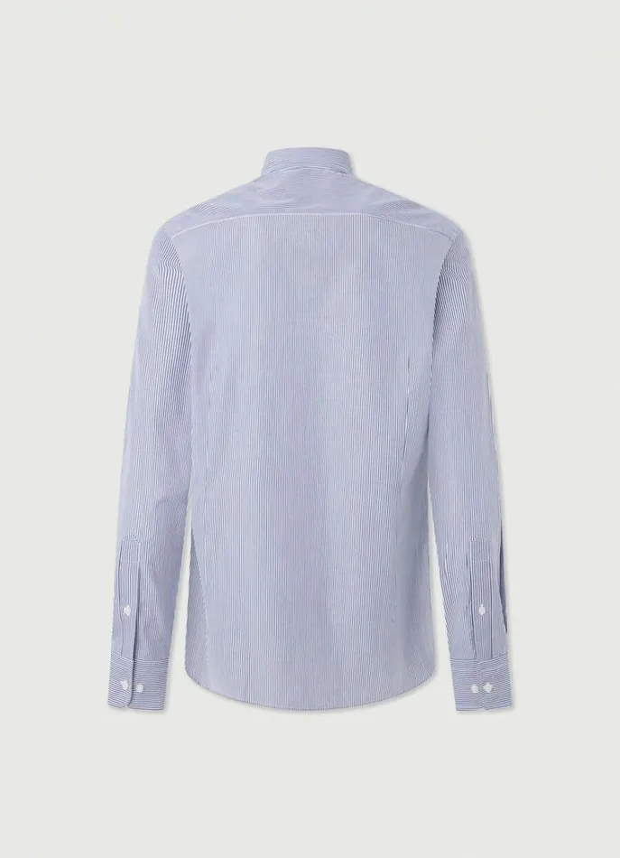 Men Shirts Hackett London Slim Fit Bengal Striped Shirt Navy