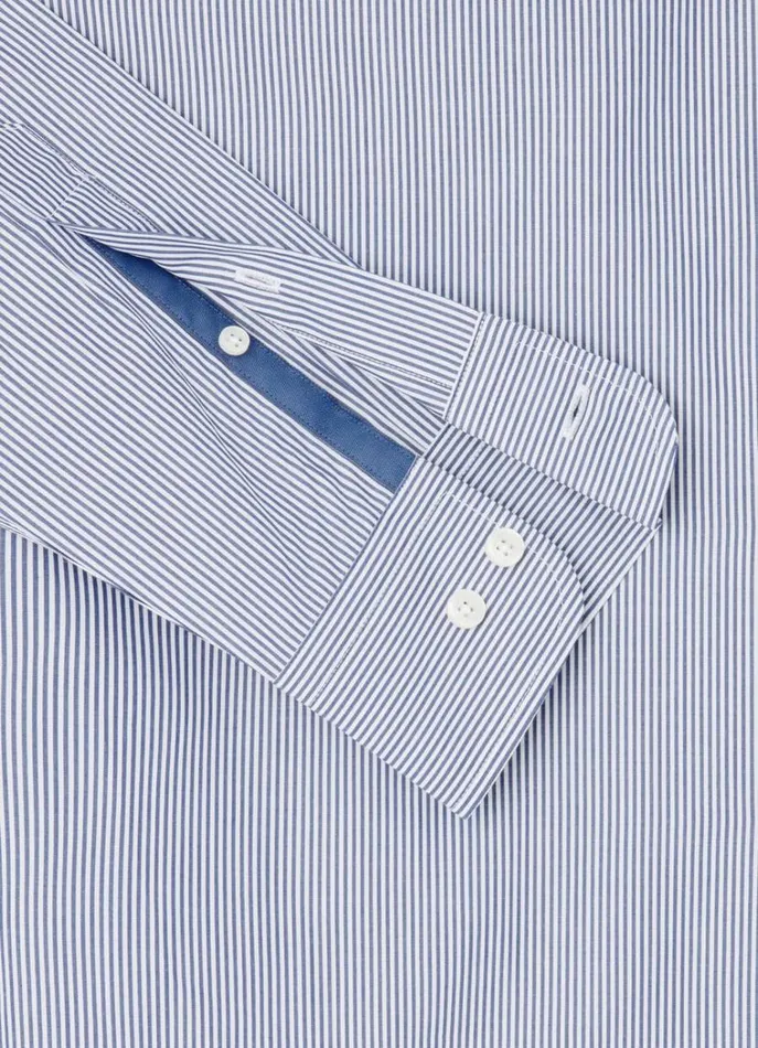 Men Shirts Hackett London Slim Fit Bengal Striped Shirt Navy