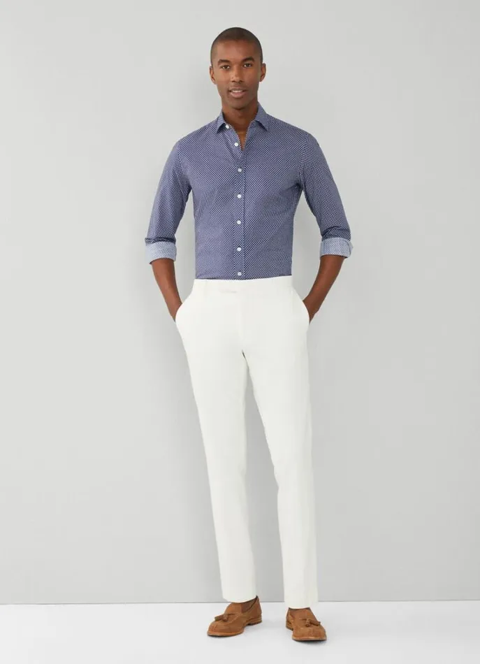 Men Shirts Hackett London Slim Fit Floral Shirt Navy