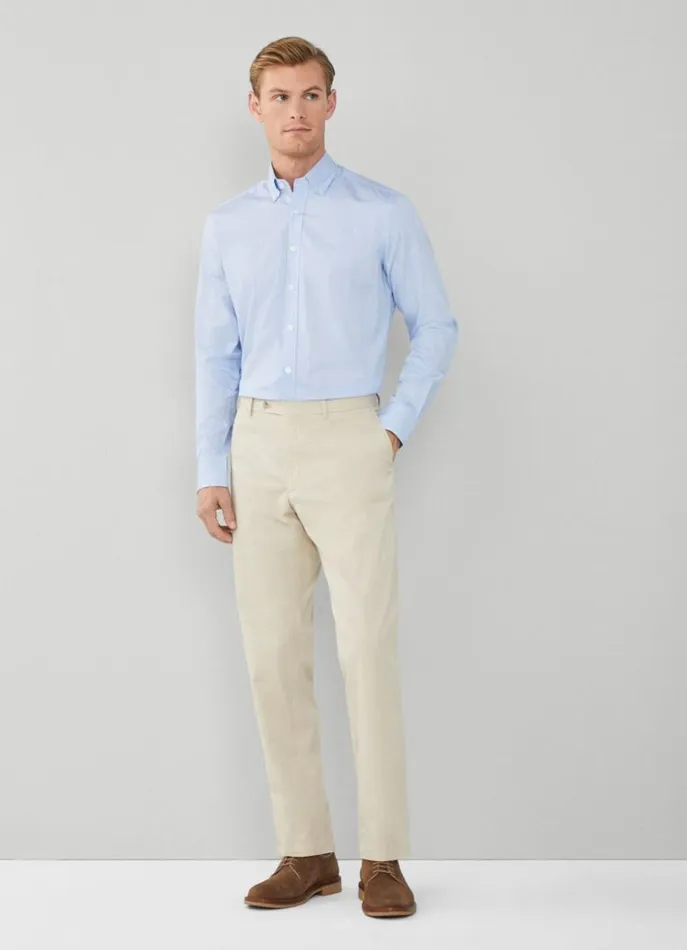Men Shirts Hackett London Slim Fit Gingham Shirt Sky Blue