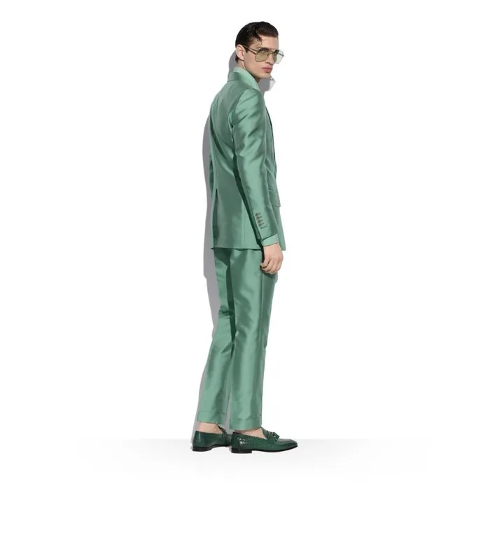 Men Shirts Tom Ford Viscose Silk Toile Slim Fit Shirt Iced Pistachio Men Shirts Tom Ford Viscose Silk Toile Slim Fit Shirt Iced Pistachio