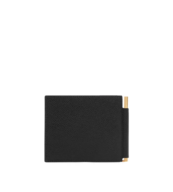 Men Small Leather Goods Tom Ford Small Grain Leather Money Clip Wallet Black Men Small Leather Goods Tom Ford Small Grain Leather Money Clip Wallet Black