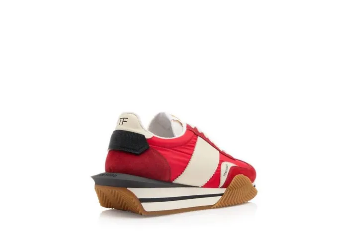 Men Sneakers Tom Ford Suede Nylon James Sneaker Redivory Cream Men Sneakers Tom Ford Suede Nylon James Sneaker Redivory Cream