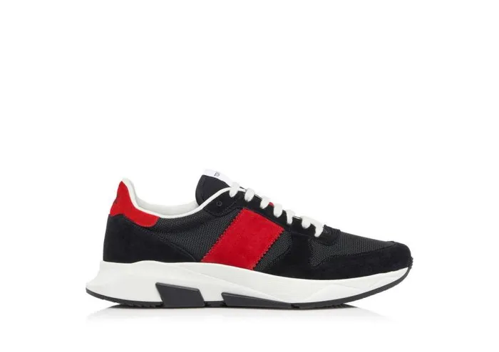 Men Sneakers Tom Ford Suede Technical Fabric Jagga Sneaker