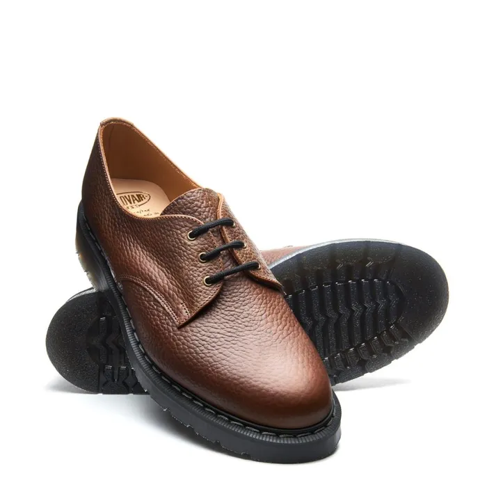 Men Solovair Gibson Shoes Gaucho Brown Grain Gibson Shoe