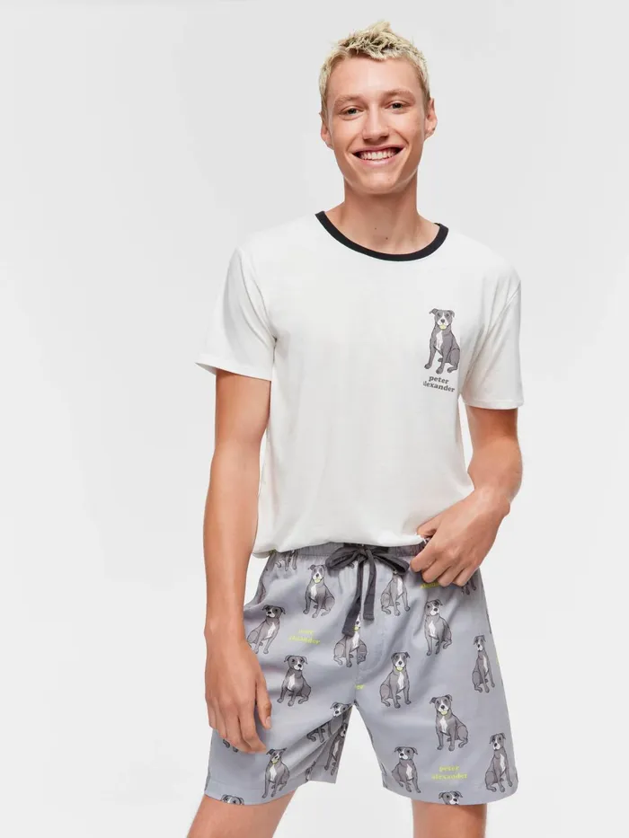 Men Staffy Mid Short Multi Peter Alexander Shorts