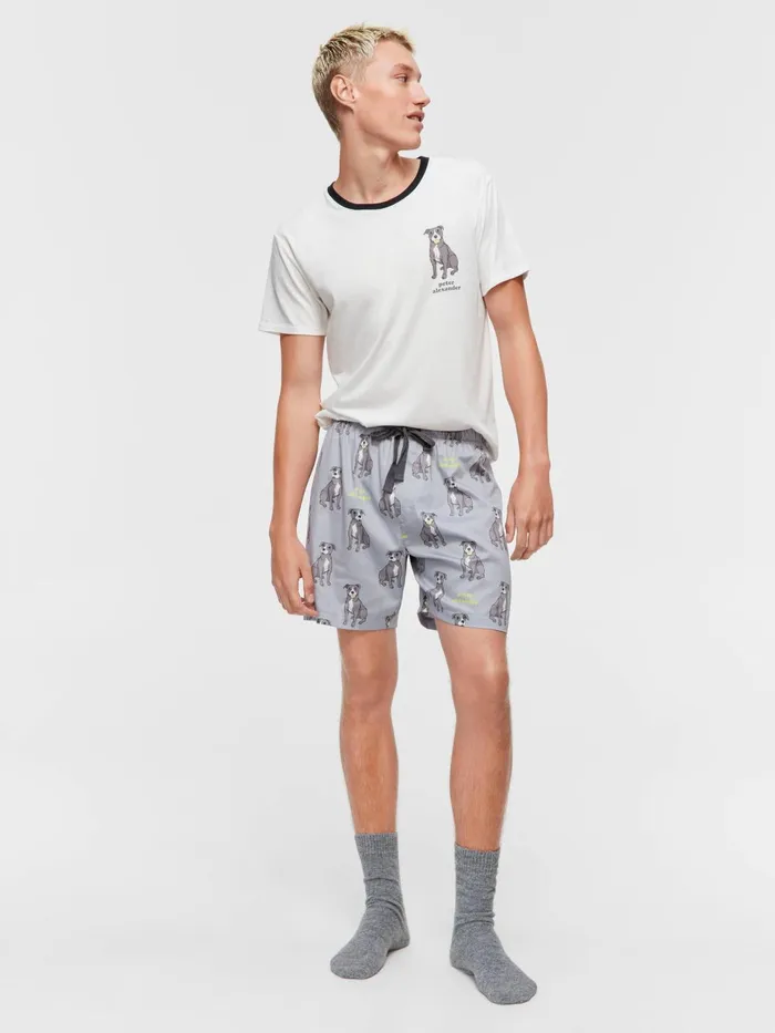 Men Staffy Mid Short Multi Peter Alexander Shorts