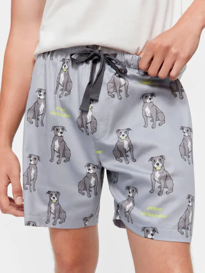 Men Staffy Mid Short Multi Peter Alexander Shorts