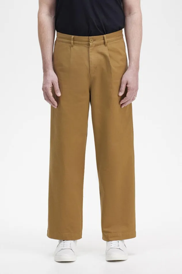 Men Straight Leg Trousers Shaded Stone Fred Perry Trousers