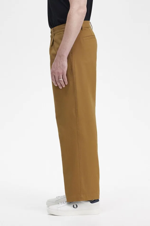 Men Straight Leg Trousers Shaded Stone Fred Perry Trousers