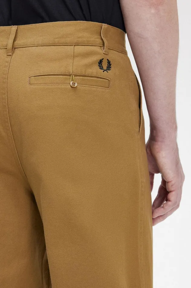 Men Straight Leg Trousers Shaded Stone Fred Perry Trousers