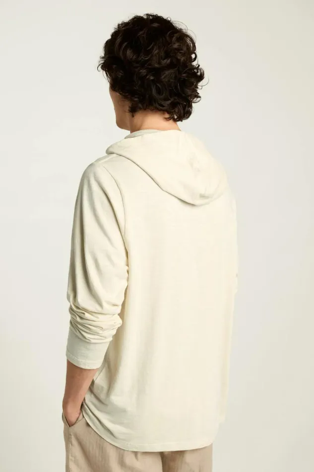 Men Sun Faded Hoodie Coconut Milk Bonobos Sweatshirts and Fleece