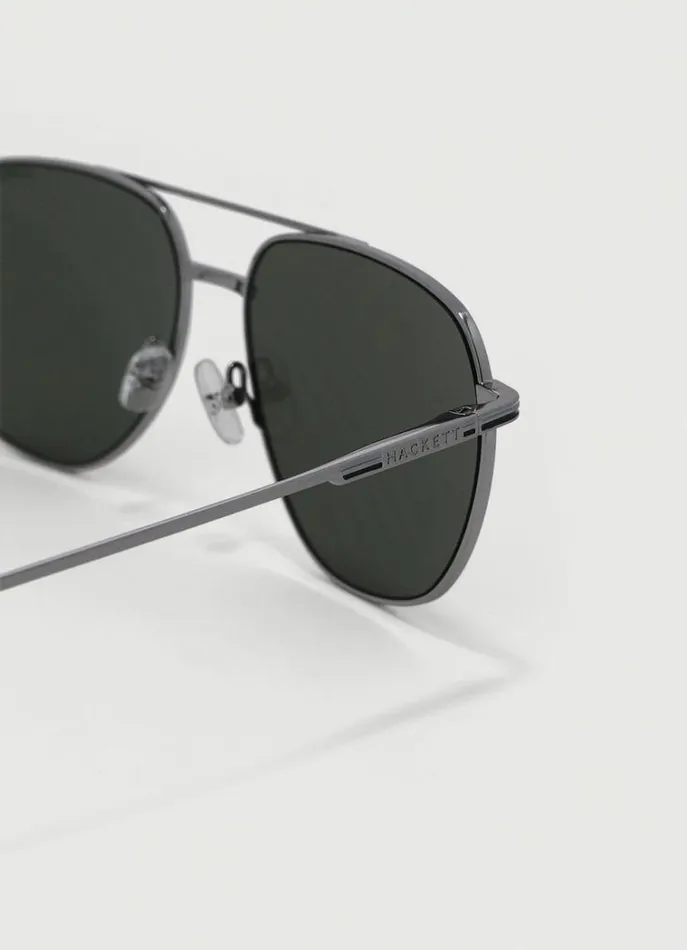 Men Sunglasses Hackett London Aviator Sunglasses Gunmtlblk