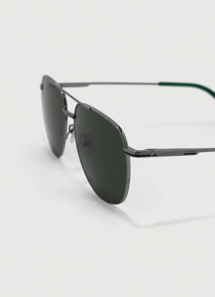 Men Sunglasses Hackett London Aviator Sunglasses Gunmtlblk