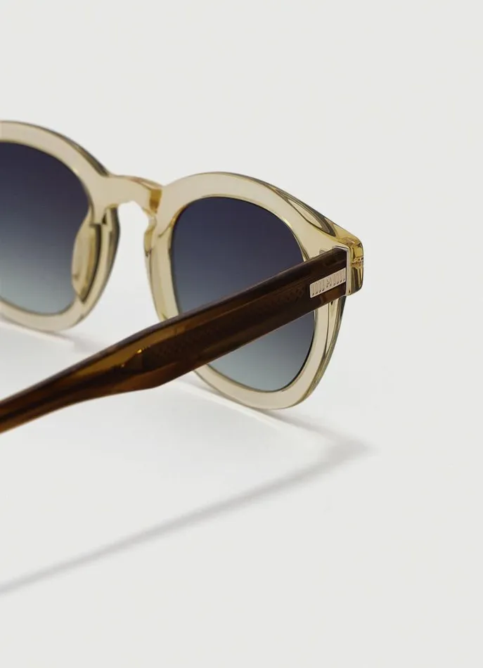 Men Sunglasses Hackett London Round Sunglasses Gold