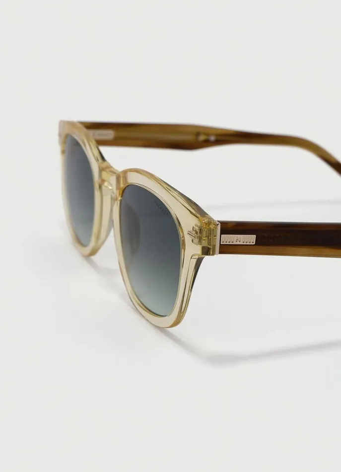 Men Sunglasses Hackett London Round Sunglasses Gold