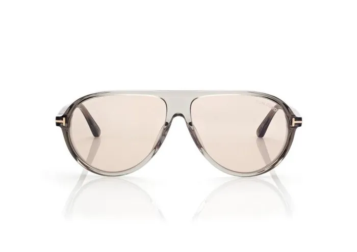 Men SUNGLASSES Tom Ford Photochromatic Marcus Sunglasses Grey Pink