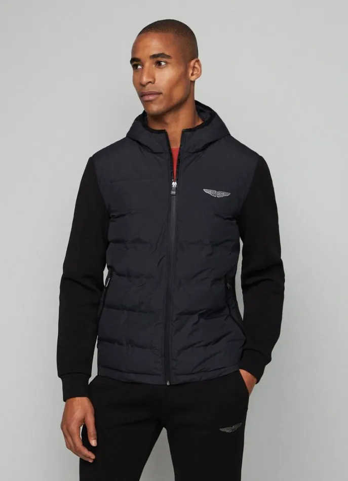 Men Sweatshirts Hackett London Aston Martin Classic Fit Jacket Black
