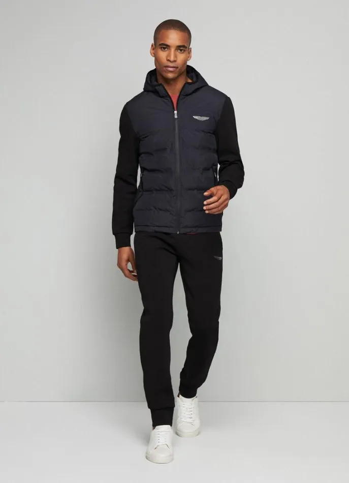 Men Sweatshirts Hackett London Aston Martin Classic Fit Jacket Black