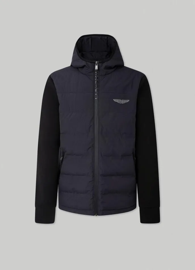 Men Sweatshirts Hackett London Aston Martin Classic Fit Jacket Black