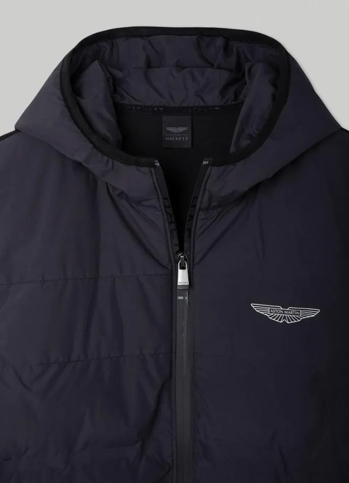 Men Sweatshirts Hackett London Aston Martin Classic Fit Jacket Black