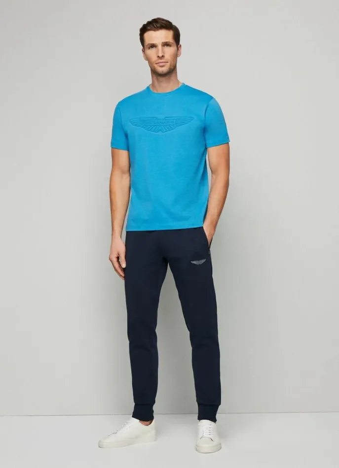 Men Sweatshirts Hackett London Classic Fit Aston Martin Joggers Navy