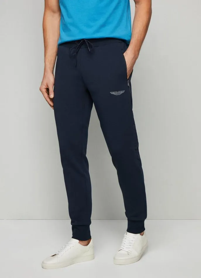 Men Sweatshirts Hackett London Classic Fit Aston Martin Joggers Navy