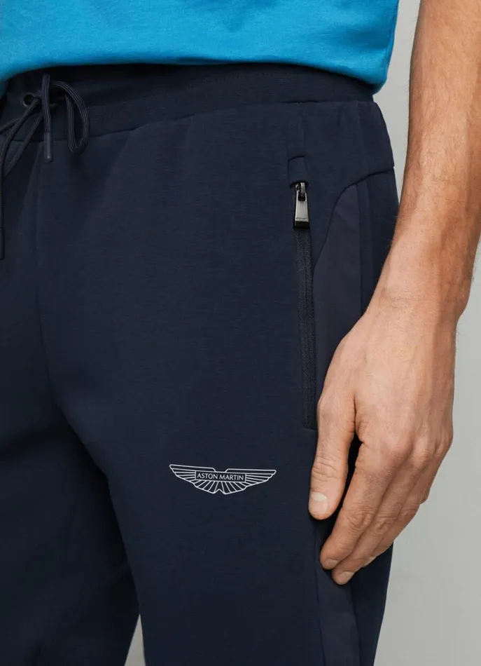 Men Sweatshirts Hackett London Classic Fit Aston Martin Joggers Navy