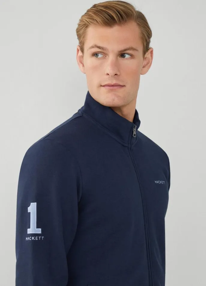 Men Sweatshirts Hackett London FullZip Sweatshirt Navy